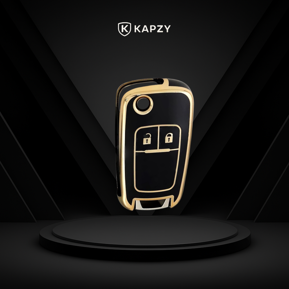 Case para Chevrolet Cruze, Tracker, Onix, S10, Malibu, Captiva, cobalt, prisma, Sonic (2 botões) - Kapzy