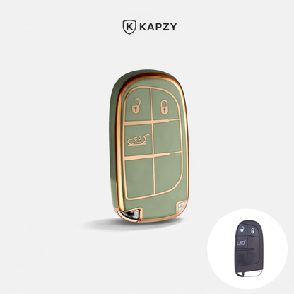 Case para Jeep Renegade, Compass, Grand Cherokee e para Dodge Ram 1500, Journey E Fiat Toro, FastBack, Pulse  (3 Botões) - Kapzy
