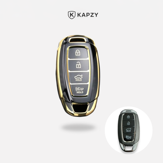 Case para Hyundai Elantra Sonata Creta i30 ix35 4 botões Chave Presencial - Kapzy