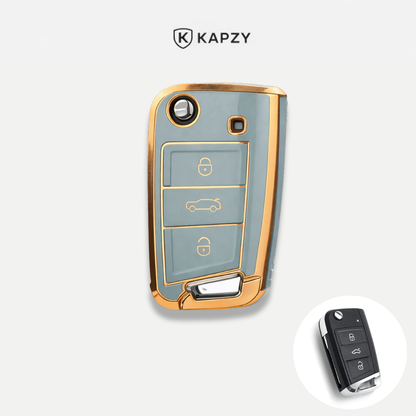 Case para Volkswagen Polo, Tiguan, Passat, Golf, Jetta, Bora, Gol, Voyage, Amarok, Virtus, Nivus, Taos, Tera, Tcross,  - Kapzy