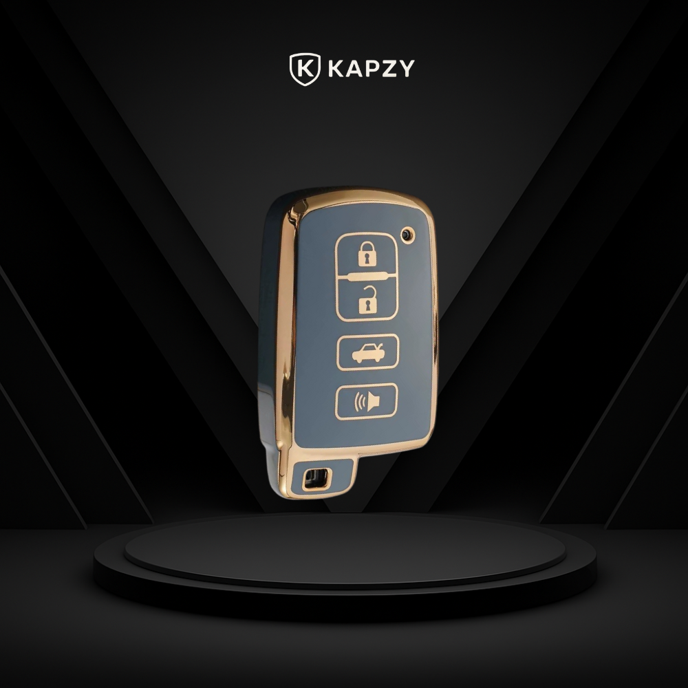 Case para Toyota Corolla, RAV4, SW4, Hilux, 4 Botões - Kapzy