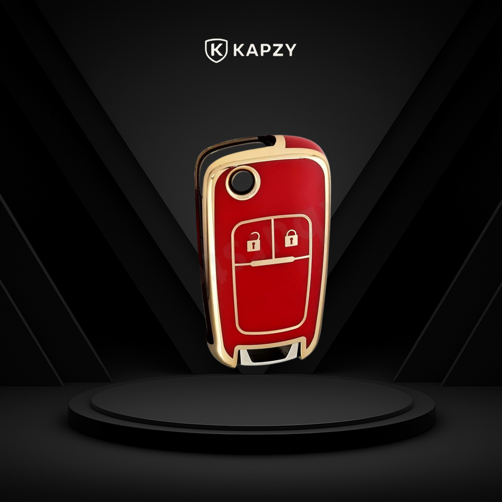 Case para Chevrolet Cruze, Tracker, Onix, S10, Malibu, Captiva, cobalt, prisma, Sonic (2 botões) - Kapzy
