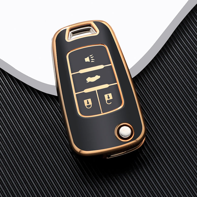 Case para Chevrolet Cruze, Tracker, Onix, S10, Malibu, Captiva, cobalt, prisma, Sonic (4 botões)