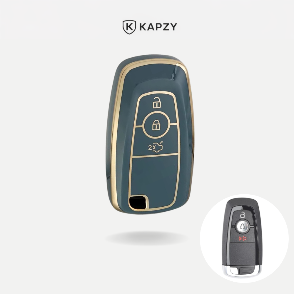 Case para Ford Edge, Focus, Fusion, Mustang, Explorer, Ecosport 3 Botões - Kapzy