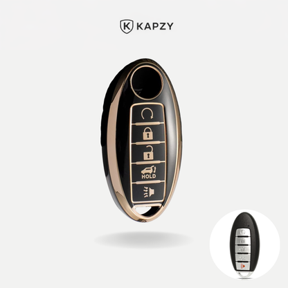 Case para Nissan X-Trail, Tiida, Altima, Pathfinder, Kicks, Livina, Sentra Presença 5 Botões - Kapzy