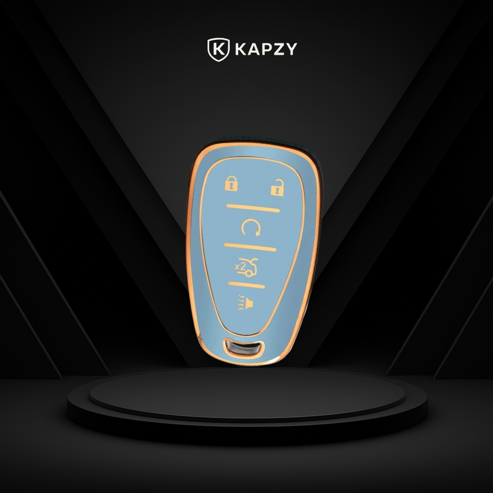 Case para Chevrolet Camaro, Cruze, Malibu, Sonic, Tracker, Equinox 5 Botões - Kapzy