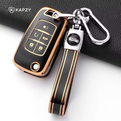 Case para Chevrolet Cruze, Tracker, Onix, S10, Malibu, Captiva, cobalt, prisma, Sonic (5 botões)