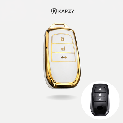 Case para Toyota Hilux, Land Cruiser 200, Camry, Corolla, RAV4, SW4, 3 Botões - Kapzy