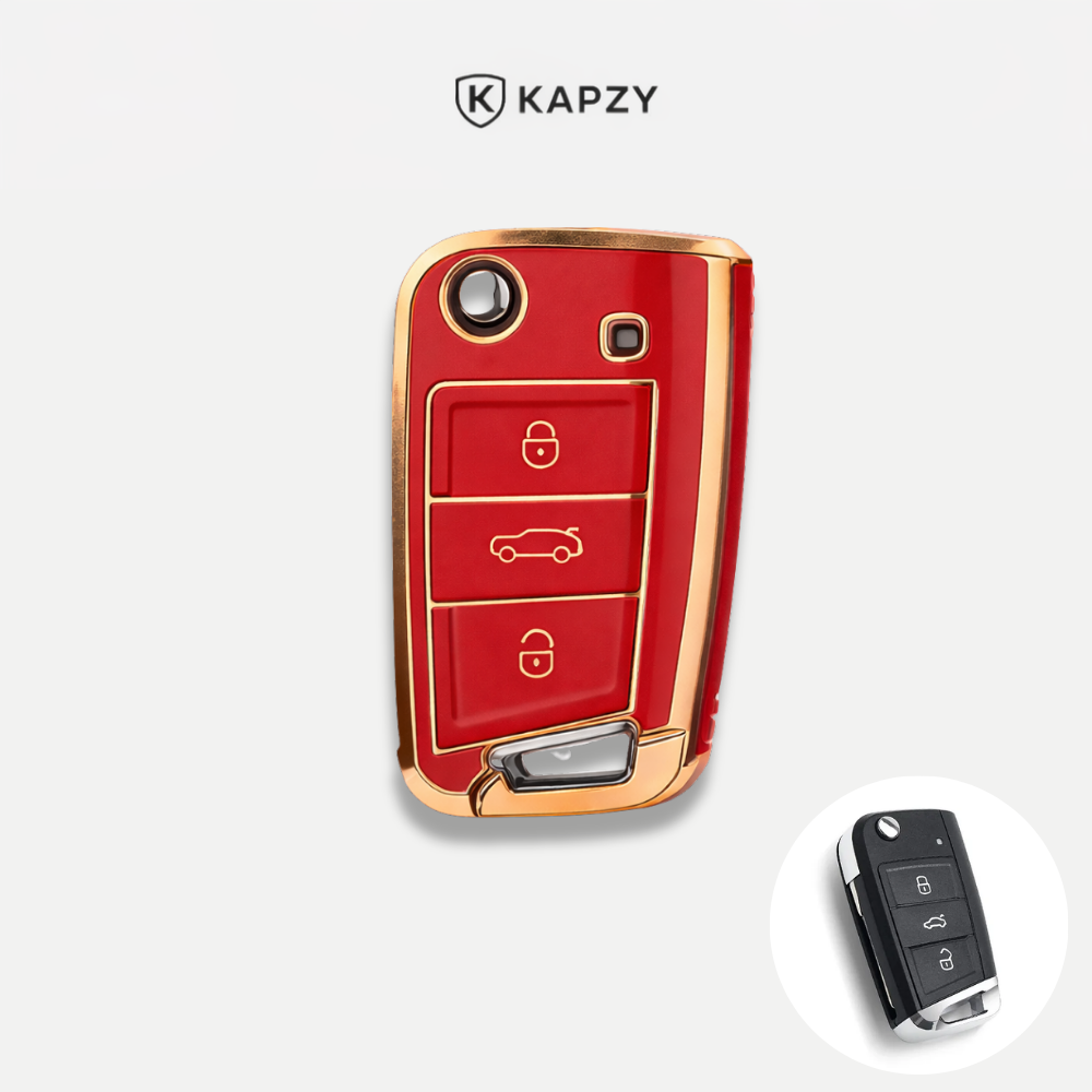 Case para Volkswagen Polo, Tiguan, Passat, Golf, Jetta, Bora, Gol, Voyage, Amarok, Virtus, Nivus, Taos, Tera, Tcross,  - Kapzy
