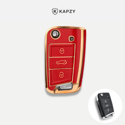 Case para Volkswagen Polo, Tiguan, Passat, Golf, Jetta, Bora, Gol, Voyage, Amarok, Virtus, Nivus, Taos, Tera, Tcross,  - Kapzy