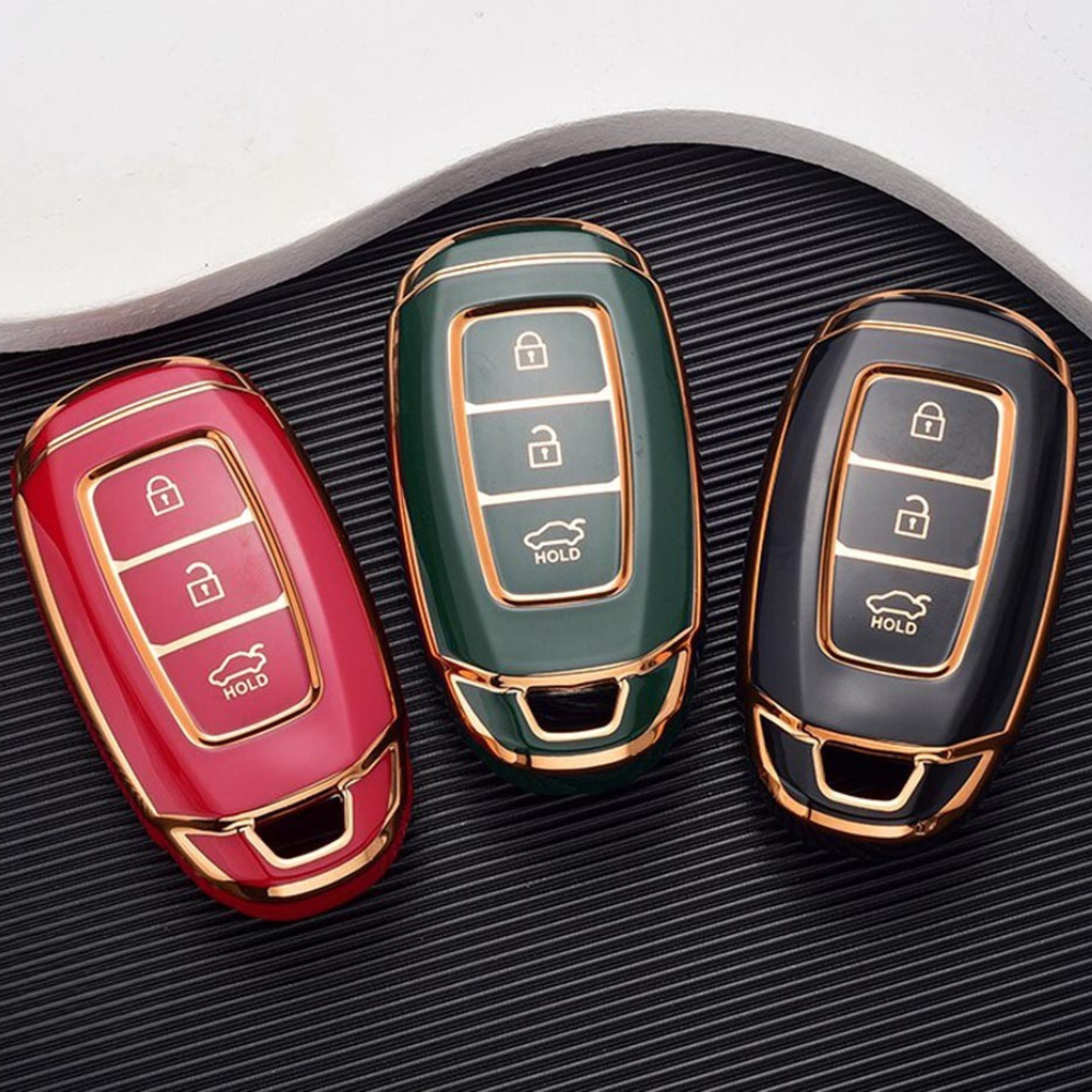Case para Hyundai i30, ix35, Elantra, KONA, Azera, Santa Fe 3 botões - Kapzy