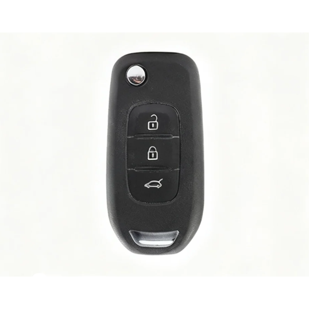 Case para Renault Clio, Kwid, Logan, Duster, Oroch, Megane (3 Botões) Canivete - Kapzy
