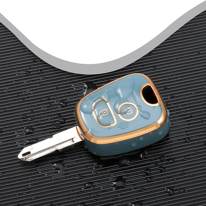 Case para Peugeot 106, 107, 206, 207, 306, 307, 406, 407 2 Botões - Kapzy