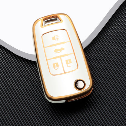 Case para Chevrolet Cruze, Tracker, Onix, S10, Malibu, Captiva, cobalt, prisma, Sonic (4 botões)