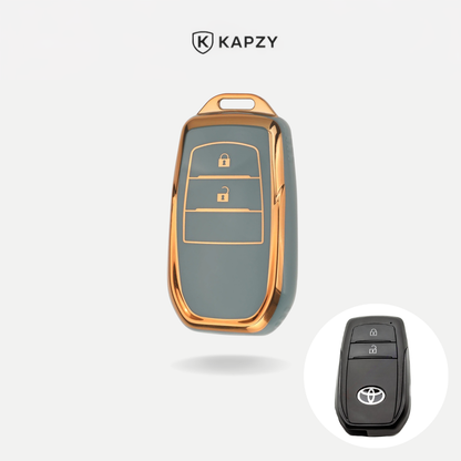 Case para Toyota Hilux, Land Cruiser 200, Camry, Corolla, RAV4, SW4, 2 Botões - Kapzy