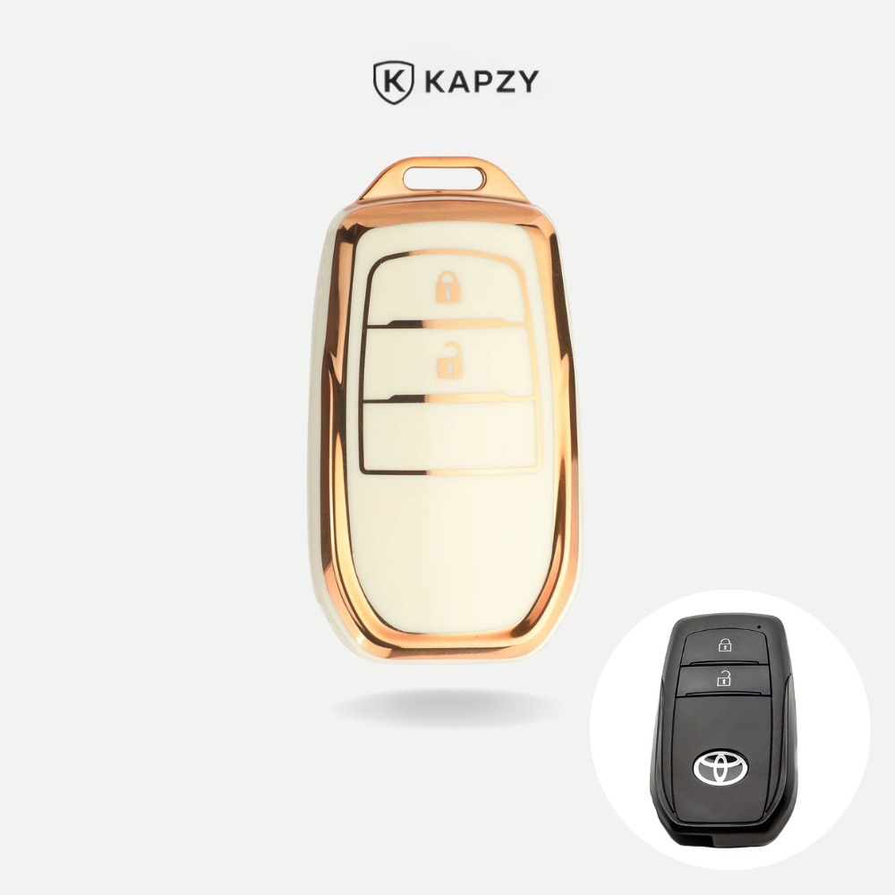 Case para Toyota Hilux, Land Cruiser 200, Camry, Corolla, RAV4, SW4, 2 Botões - Kapzy