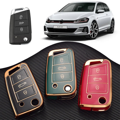 Case para Volkswagen Polo, Tiguan, Passat, Golf, Jetta, Bora, Gol, Voyage, Amarok, Virtus, Nivus, Taos, Tera, Tcross,  - Kapzy