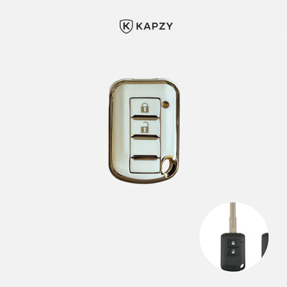 Case para Mitsubishi Outlander, Lancer, Triton, ASX, Pajero 2 Botões - Kapzy