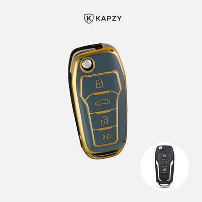 Case para Ford Focus, Fiesta, Ecosport, Ranger Canivete (4 Botões) - Kapzy