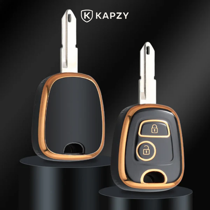 Case para Peugeot 106, 107, 206, 207, 306, 307, 406, 407 2 Botões - Kapzy