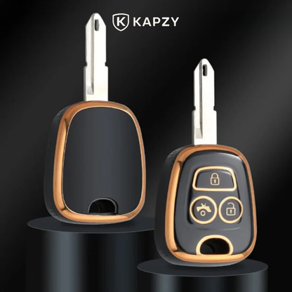 Case para Peugeot 106, 107, 206, 207, 306, 307, 406, 407 3 Botões - Kapzy
