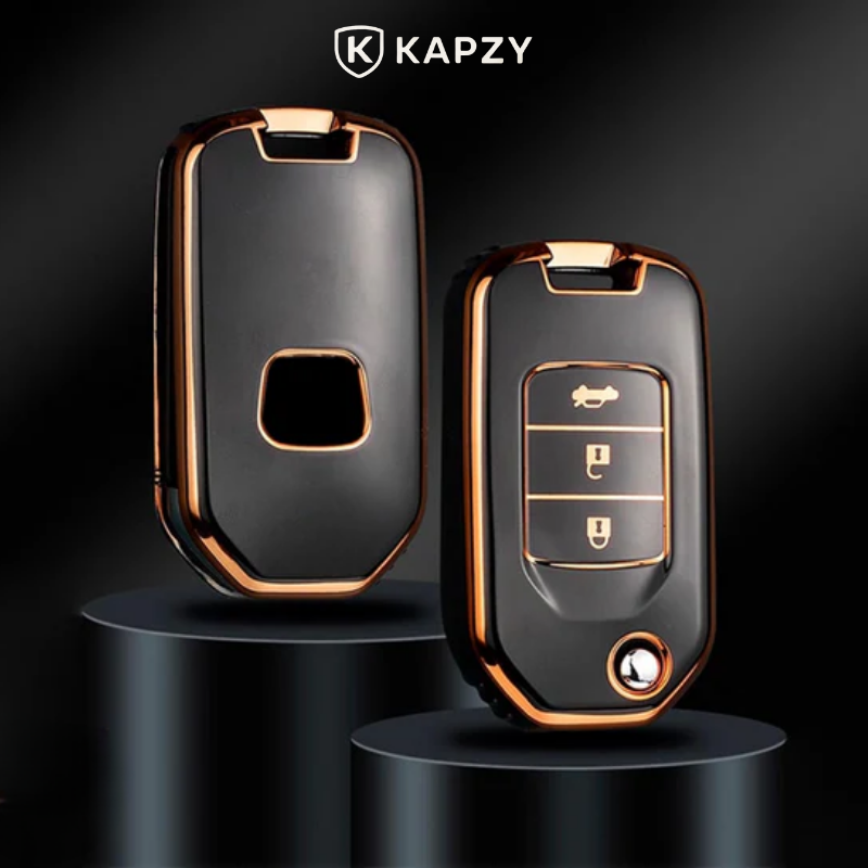 Case para Honda Civic, HRV, CR-V, Accord, Fit, City Canivete 3 Botões - Kapzy