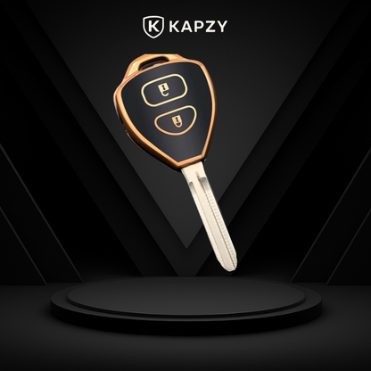 Case para Toyota Corolla, Camry, RAV4, Yaris, Etios, Hillux (2 Botões)  - Kapzy