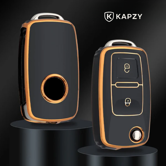 Case para Volkswagen Polo, Tiguan, Passat, Golf, Jetta, Bora, Gol, Voyagem, Amarok (2 botões) - Kapzy