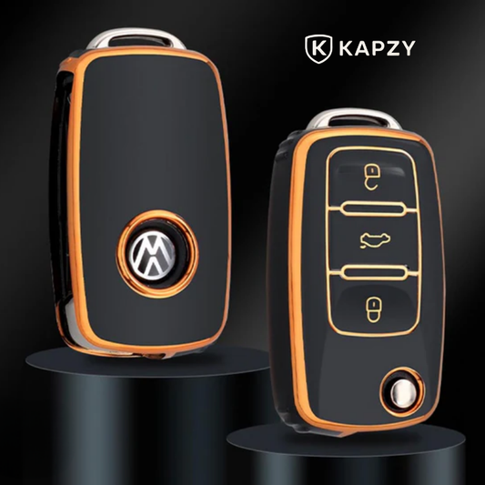Case para Volkswagen Polo, Tiguan, Passat, Golf, Jetta, Bora, Gol, Voyagem, Amarok, Up (3 botões) - Kapzy