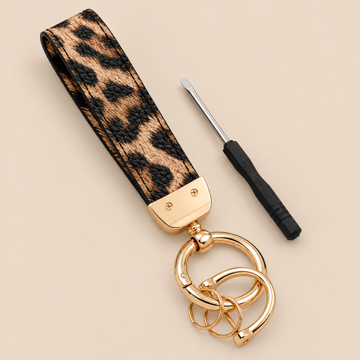 Chaveiro Animal Print Onça - Kapzy