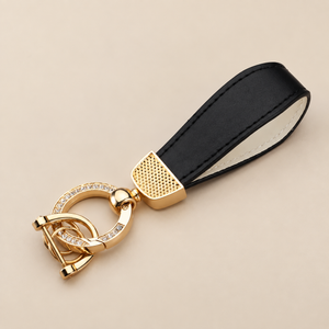 Chaveiro Couro PU com Strass - Kapzy