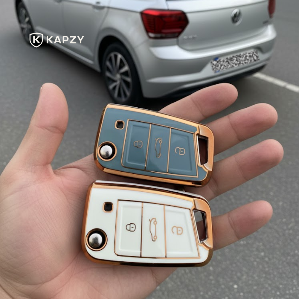 Case para Volkswagen Polo, Tiguan, Passat, Golf, Jetta, Bora, Gol, Voyage, Amarok, Virtus, Nivus, Taos, Tera, Tcross,  - Kapzy