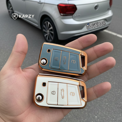 Case para Volkswagen Polo, Tiguan, Passat, Golf, Jetta, Bora, Gol, Voyage, Amarok, Virtus, Nivus, Taos, Tera, Tcross,  - Kapzy