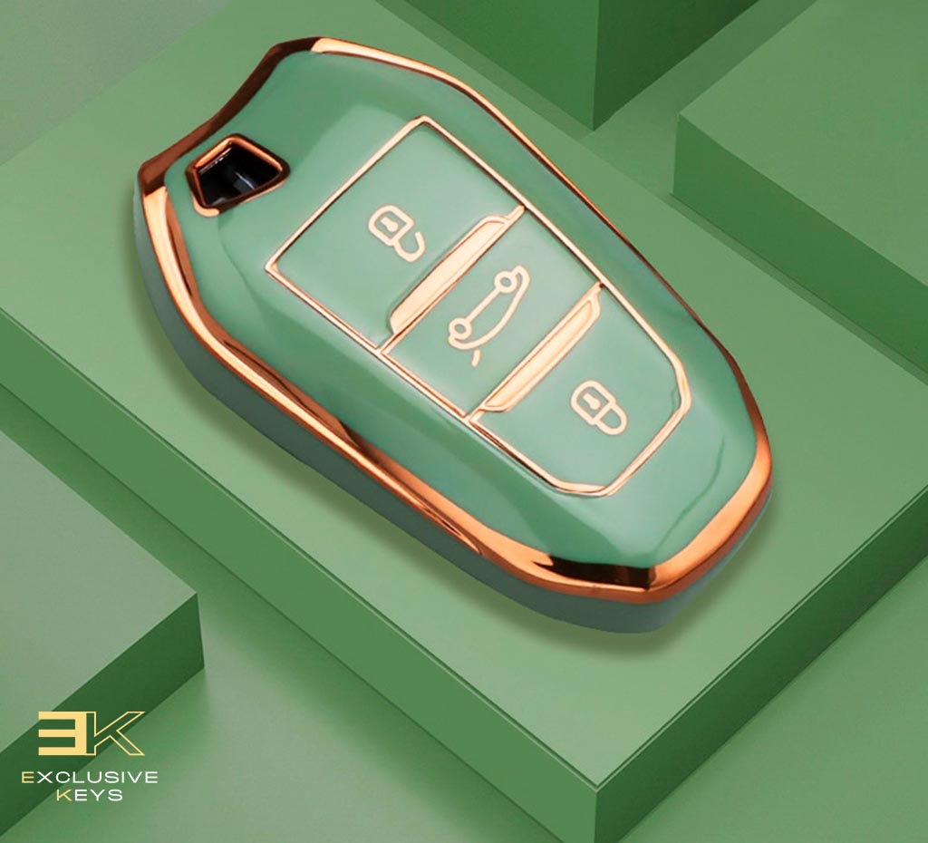 Case para Peugeot 208, 308, 408, 508, 2008, 3008, 4008, 5008 (Botão Porta Mala) Presencial - Kapzy