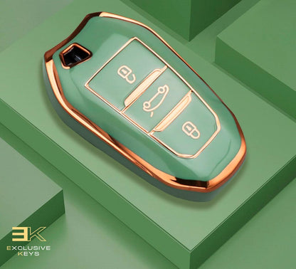 Case para Peugeot 208, 308, 408, 508, 2008, 3008, 4008, 5008 (Botão Porta Mala) Presencial - Kapzy