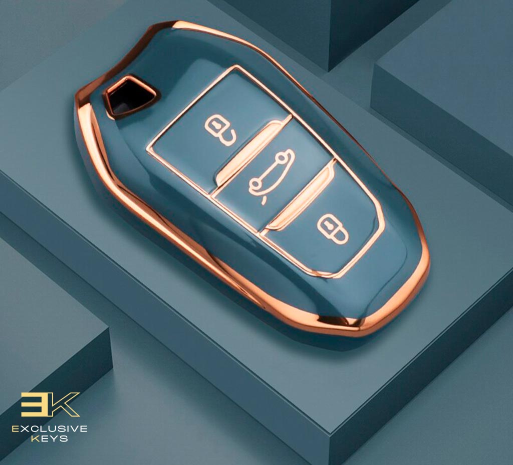 Case para Peugeot 208, 308, 408, 508, 2008, 3008, 4008, 5008 (Botão Porta Mala) Presencial - Kapzy