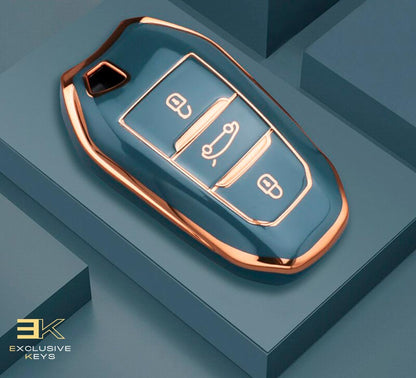 Case para Peugeot 208, 308, 408, 508, 2008, 3008, 4008, 5008 (Botão Porta Mala) Presencial - Kapzy