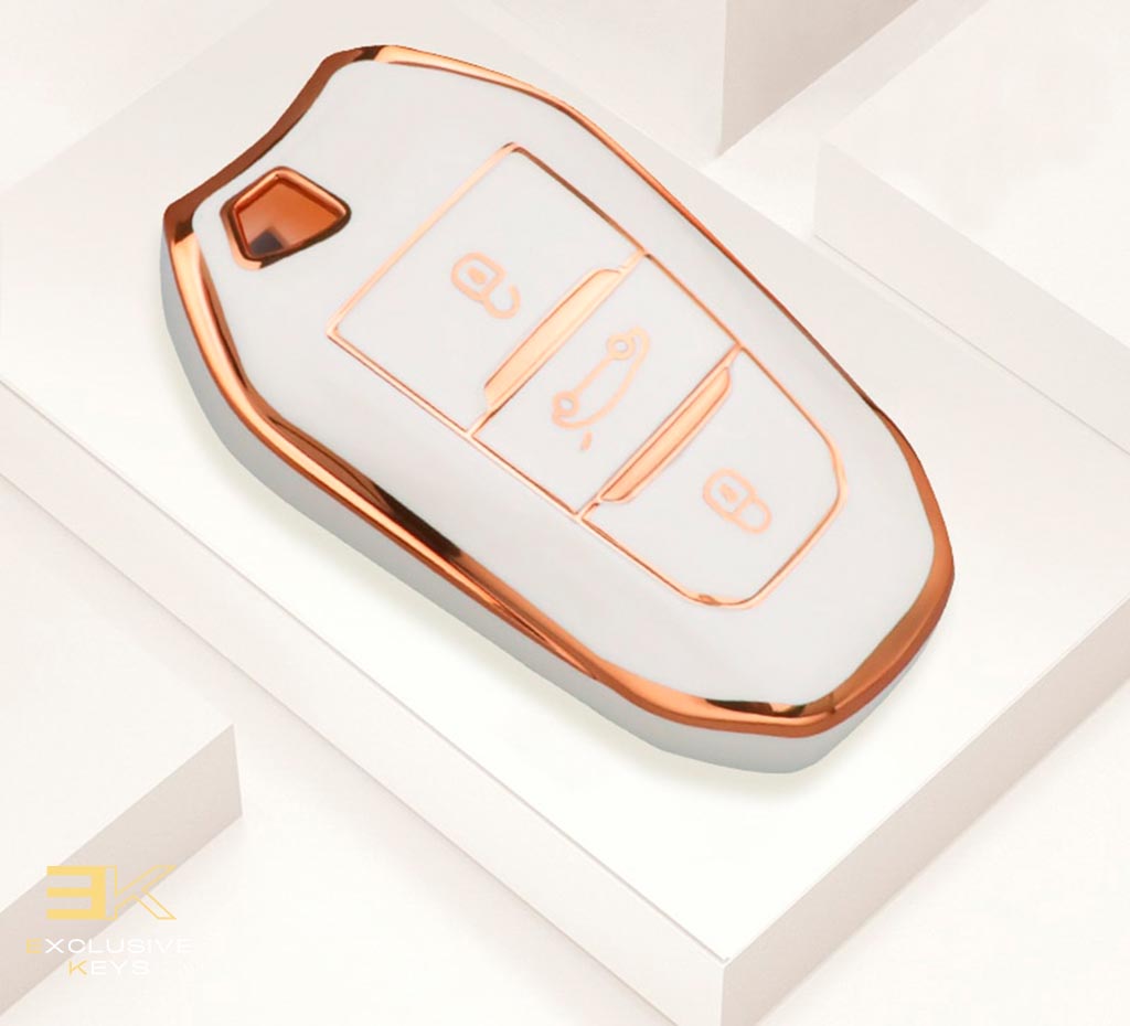 Case para Peugeot 208, 308, 408, 508, 2008, 3008, 4008, 5008 (Botão Porta Mala) Presencial - Kapzy