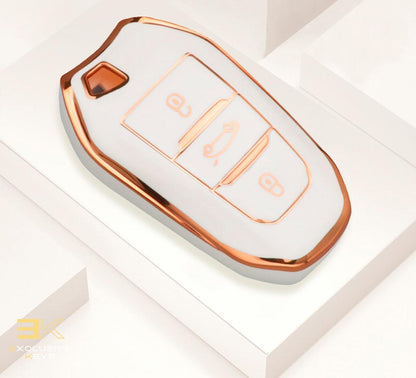 Case para Peugeot 208, 308, 408, 508, 2008, 3008, 4008, 5008 (Botão Porta Mala) Presencial - Kapzy