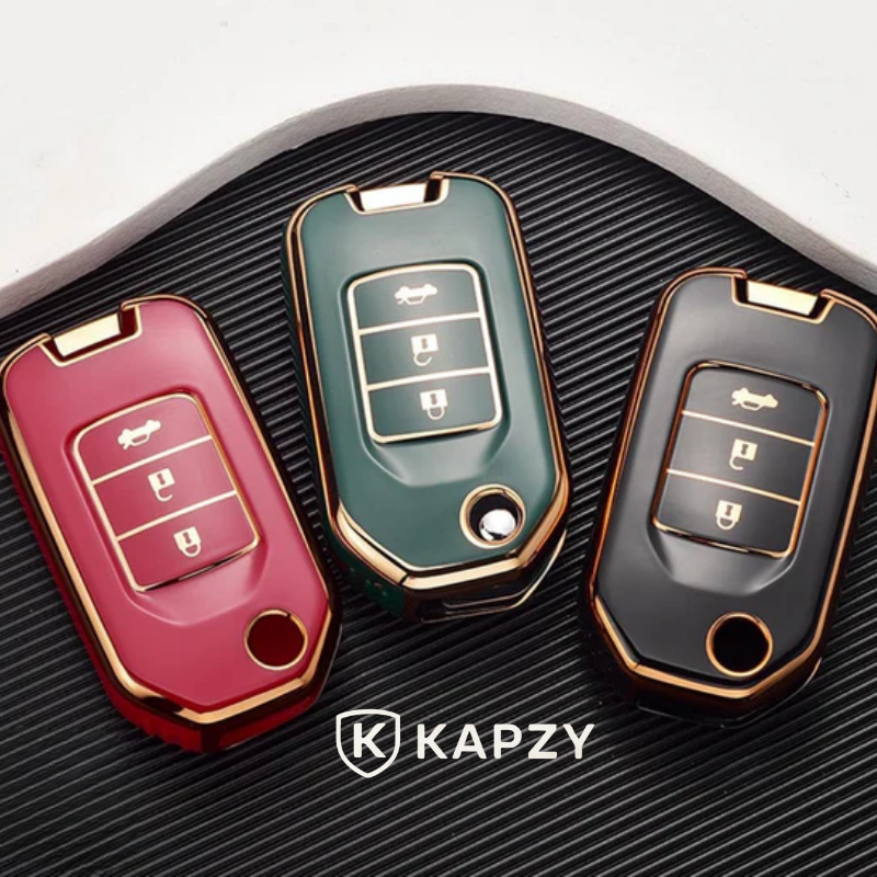 Case para Honda Civic, HRV, CR-V, Accord, Fit, City Canivete 3 Botões - Kapzy