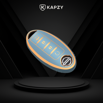 Case para Nissan X-Trail, Tiida, Altima, Pathfinder, Kicks, Livina, Sentra Presença (4 Botões) - Kapzy
