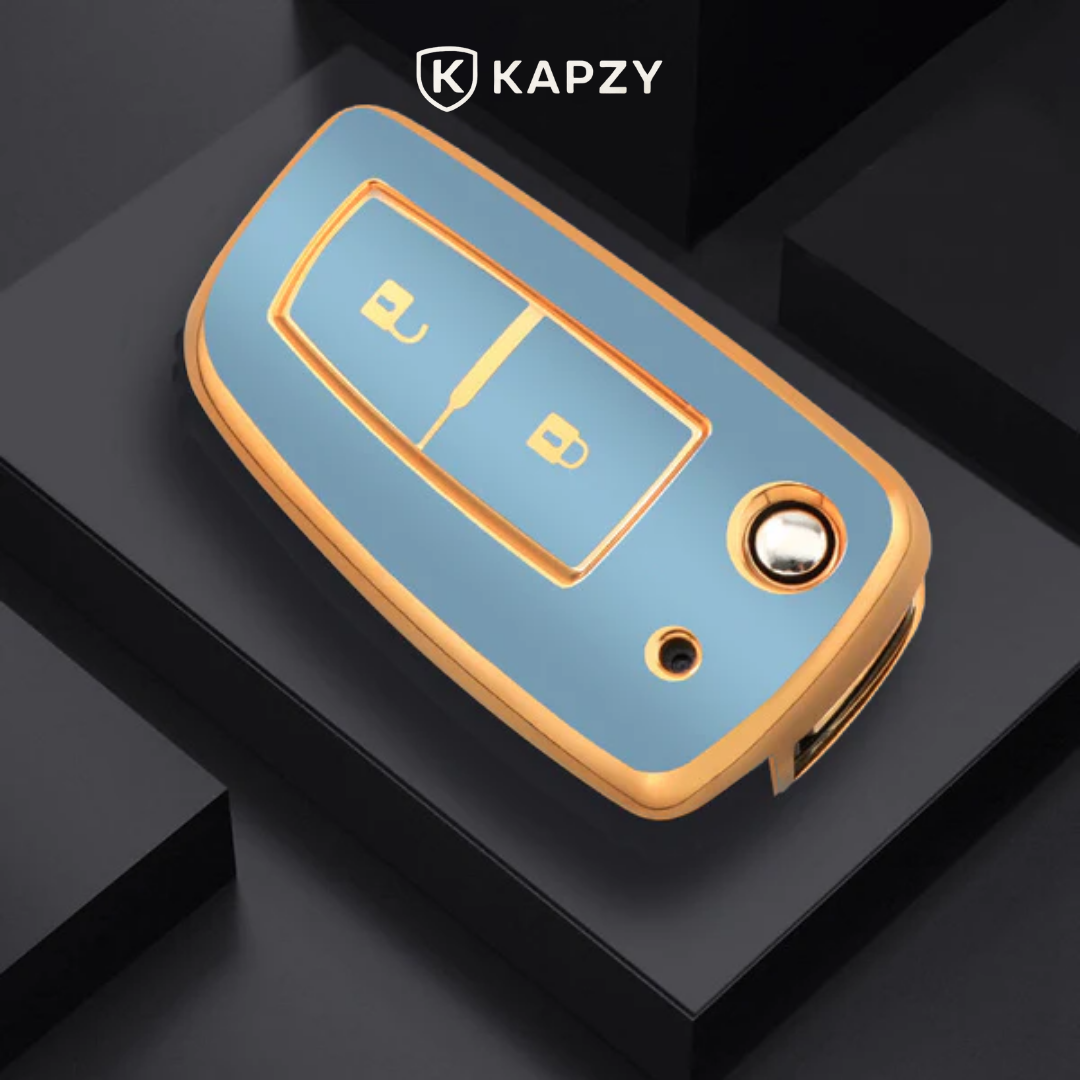 Case para Nissan X-Trail, Tiida, Altima, Pathfinder, Kicks, Livina, Sentra Canivete (2 Botões) - Kapzy