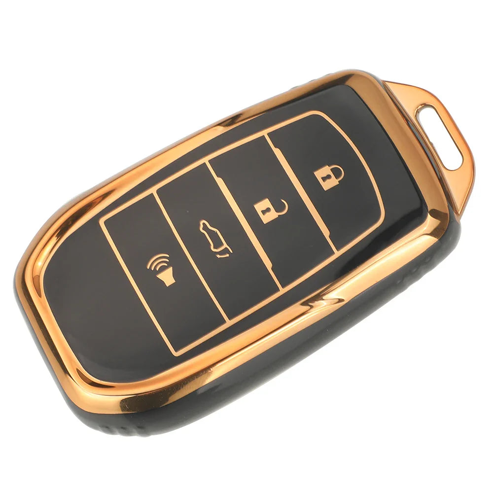 Case para Toyota Hilux, Land Cruiser 200, Camry, Corolla, RAV4, SW4, 4 Botões - Kapzy