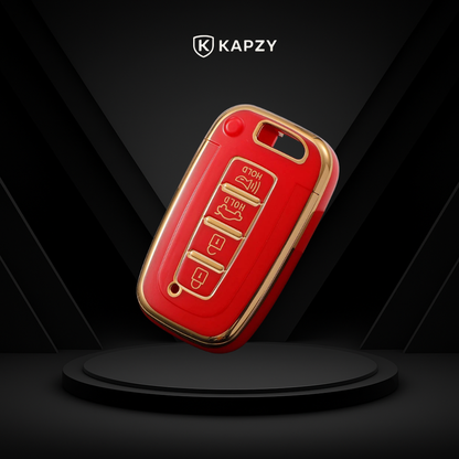 Case para Hyundai IX35, Elantra, Sonata Presença 4 Botões - Kapzy