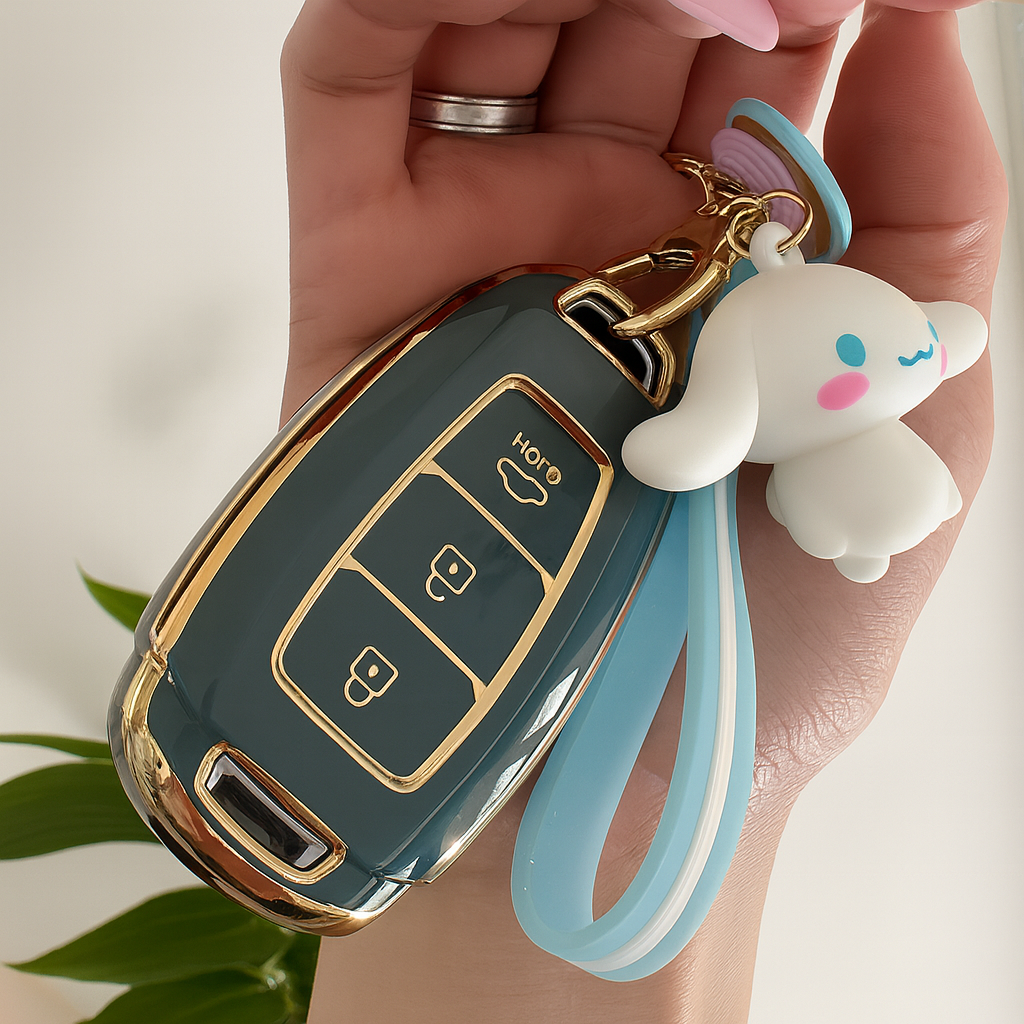 Case para Hyundai i30, ix35, Elantra, KONA, Azera, Santa Fe 3 botões - Kapzy