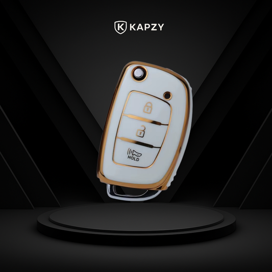 Case para Hyundai Tucson, Sonata, Santa Fe, Elantra, ix35, Hb20 Botão Hold Alarme - Kapzy