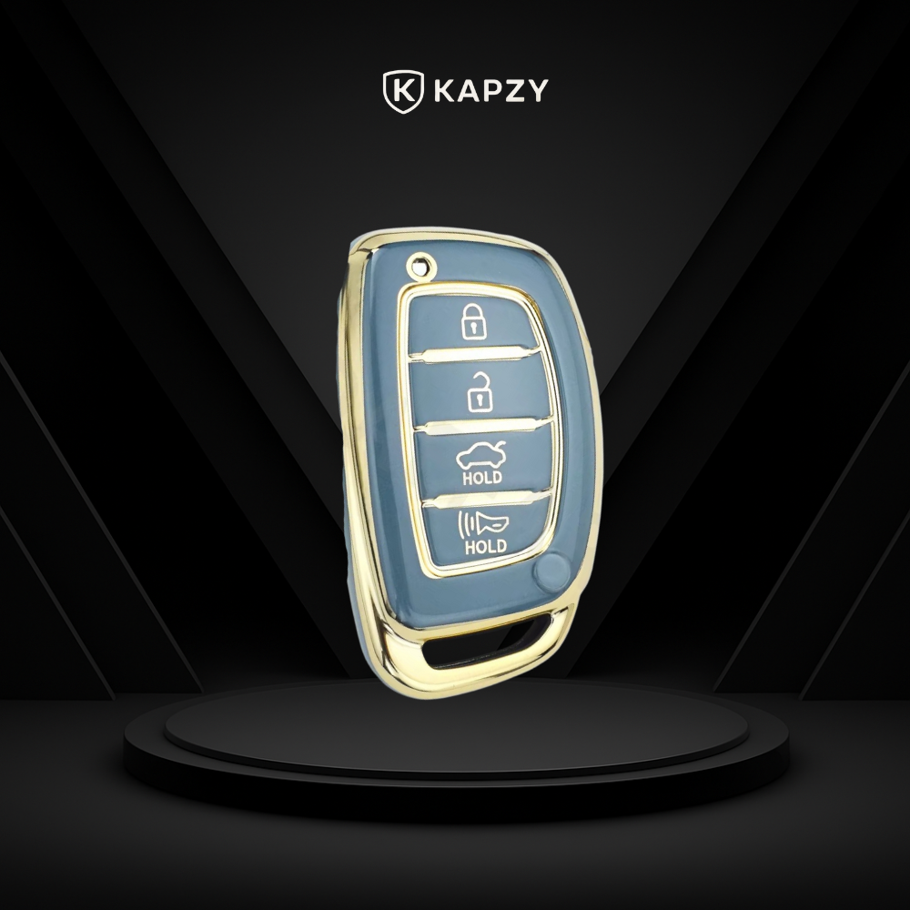 Case para Hyundai Tucson, Sonata, Santa Fe, Elantra, ix35, Hb20 4 botões - Kapzy