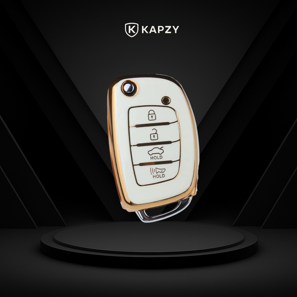 Case para Hyundai Tucson, Sonata, Santa Fe, Elantra, ix35, Hb20 4 botões - Kapzy