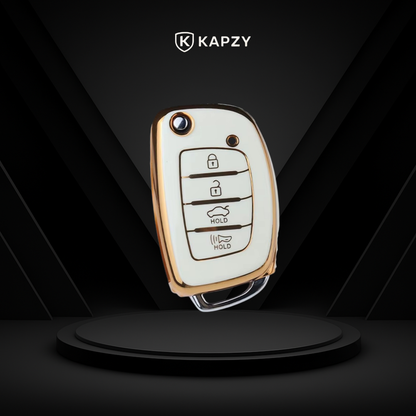 Case para Hyundai Tucson, Sonata, Santa Fe, Elantra, ix35, Hb20 4 botões - Kapzy