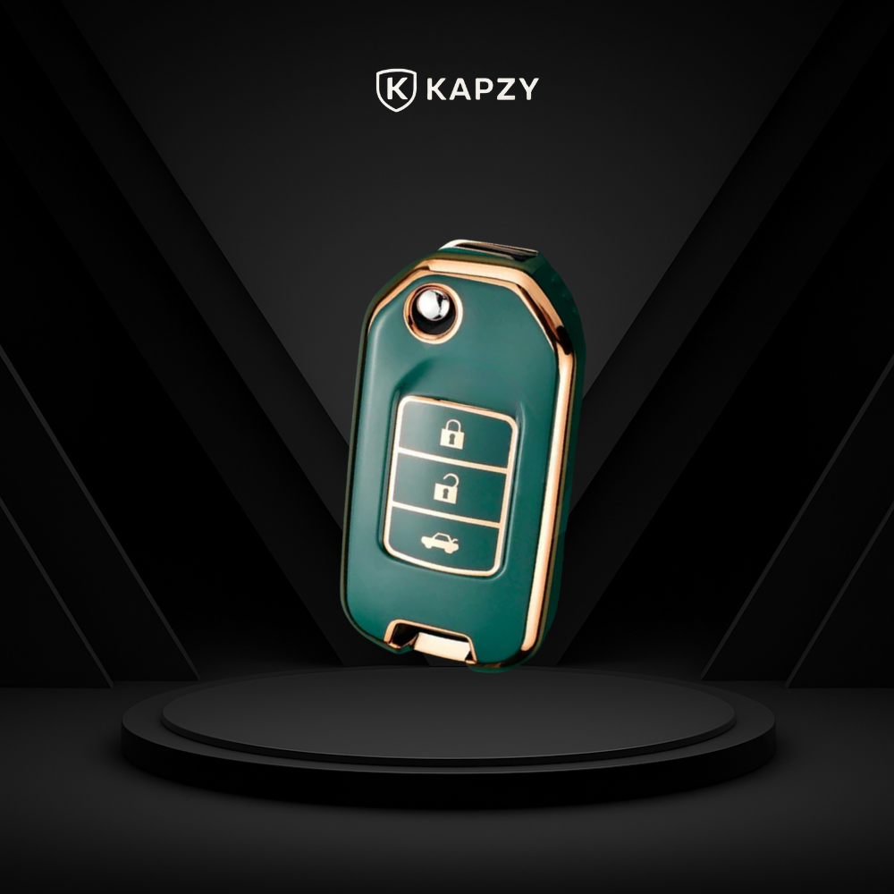 Case para Honda Civic, HRV, CR-V, Accord, Fit, City Canivete 3 Botões - Kapzy